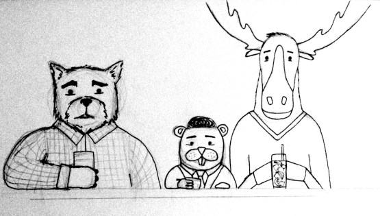 A bear, a beaver and a moose copy